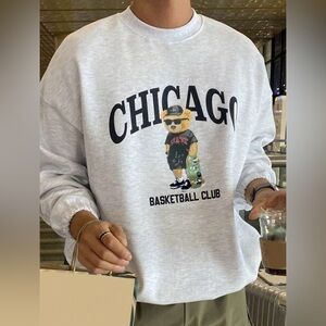 Gray Chicago Basketball Club Sweatshirt